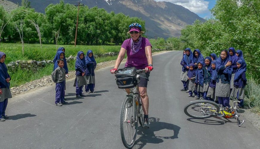 Bicyling On Karakorum Highway To Khunjerab